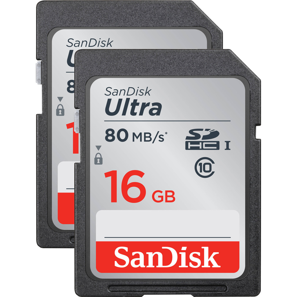SanDisk SDHC Ultra 16GB Class 10 Duo Pack bestellen