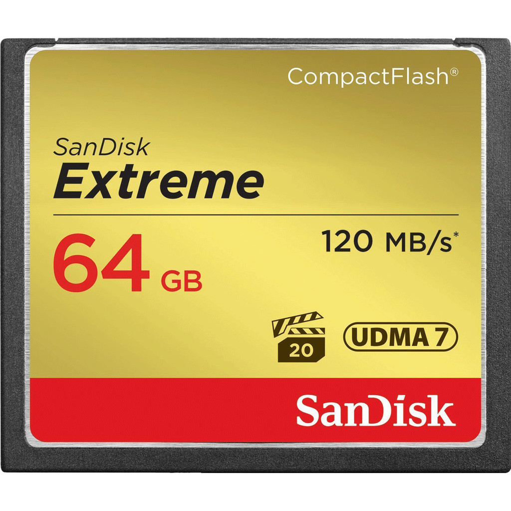 Sandisk CF Extreme 64GB 120Mb/s bestellen