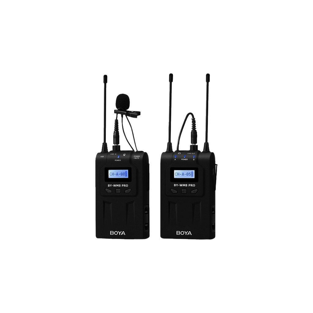 Boya UHF Duo Lavalier Microfoon Draadloos BY-WM8 Pro-K1 bestellen