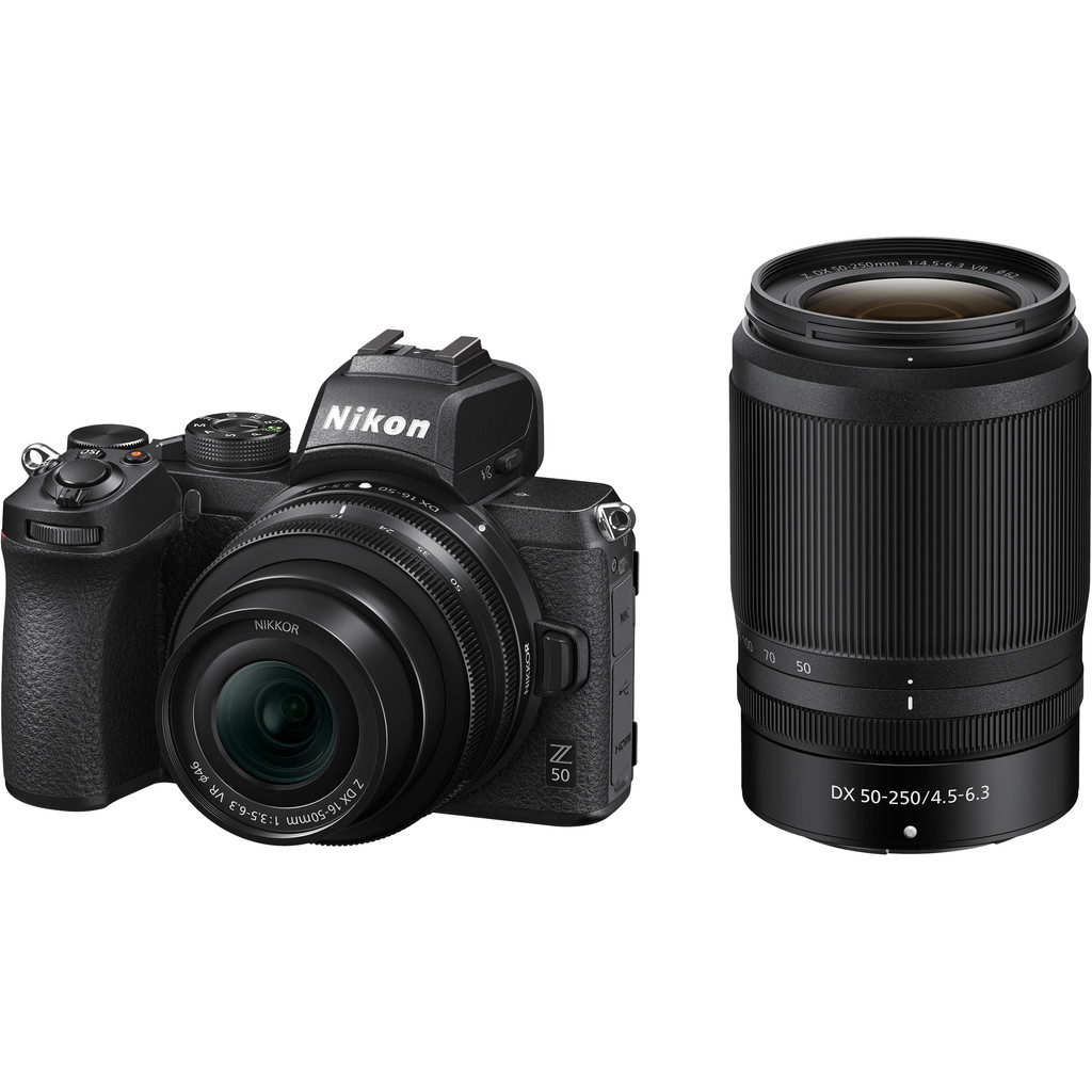 Nikon Z50 + 16-50mm f/3.5-6.3 VR + 50-250mm f/4.5-6.3 VR bestellen