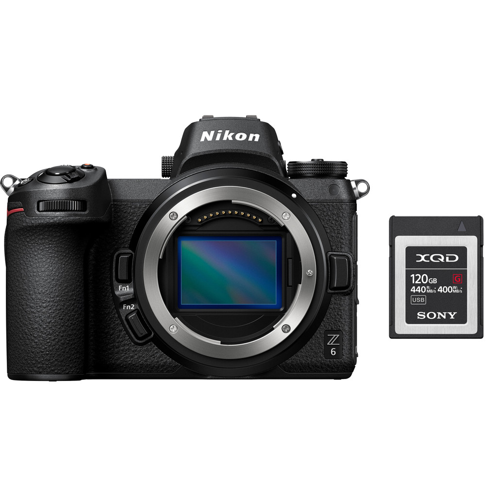 Nikon Z6 + FTZ Adapter + 120 GB XQD Geheugenkaart bestellen