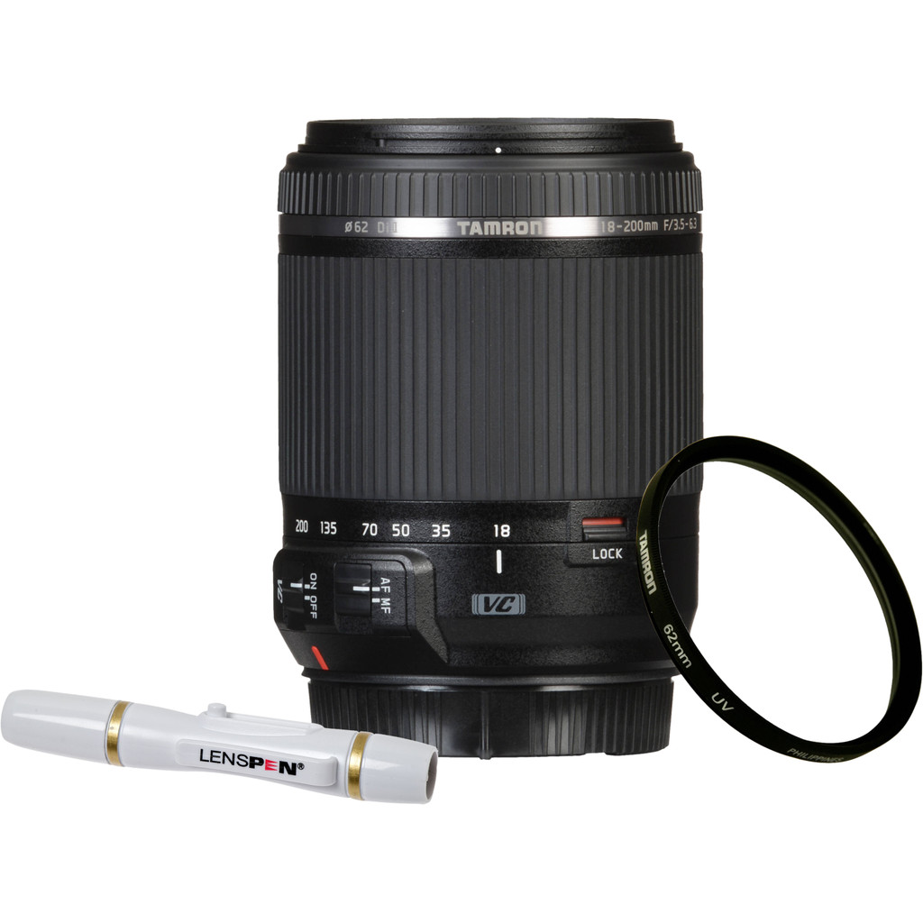 Tamron 18-200mm f/3.5-6.3 Di II VC Nikon F + UV-Filter 62mm + Elite Lenspen bestellen