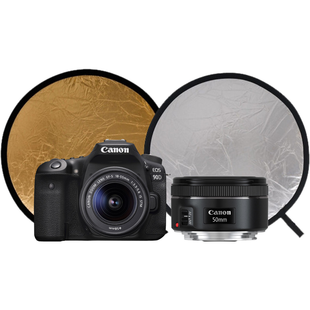 Canon EOS 90D + EF-S 18-55mm f/3.5-5.6 IS STM + EF 50mm f/1.8 USM bestellen