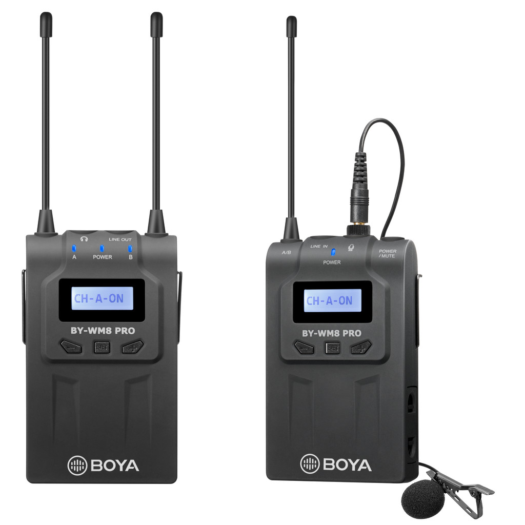 Boya BY-WM8 Pro K2 UHF Draadloze Microfoon Kit 2TX+1RX bestellen