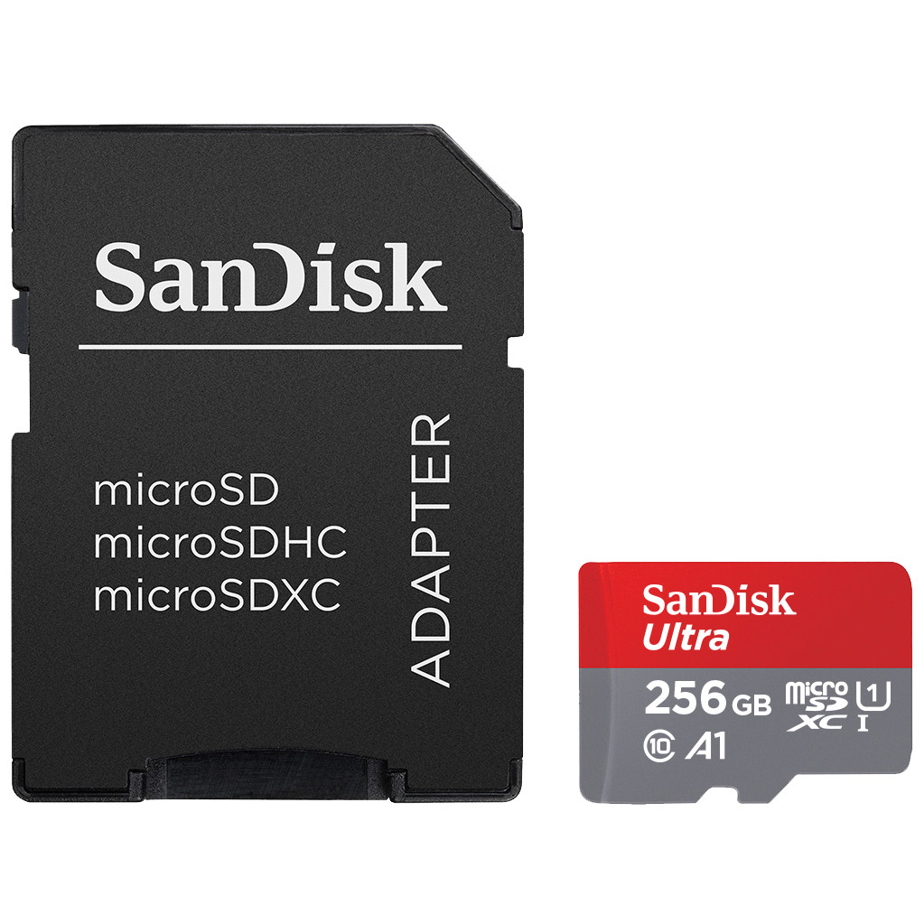 SanDisk MicroSD Ultra 256GB for Chromebooks 120Mb/s UHS-1 with Adapter bestellen