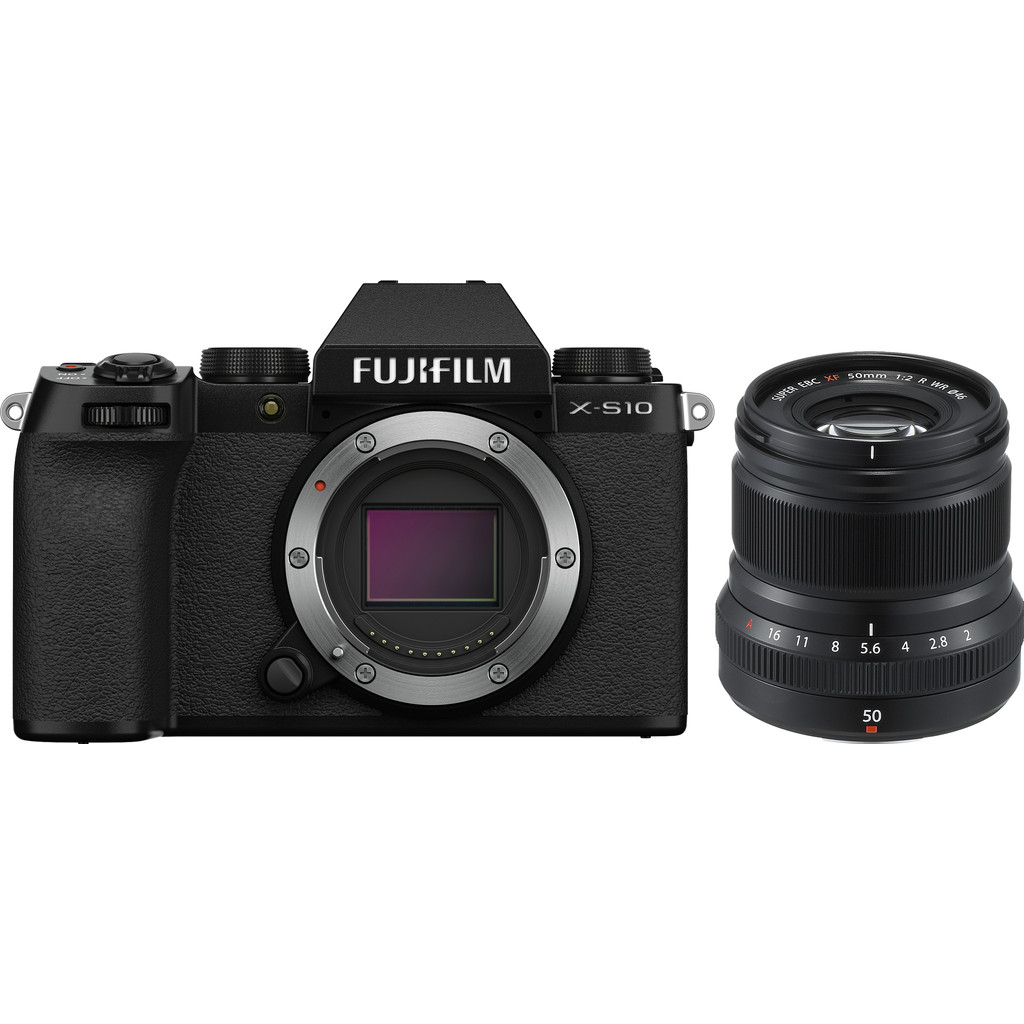 Fujifilm X-S10 Zwart + XF 50mm f/2 bestellen