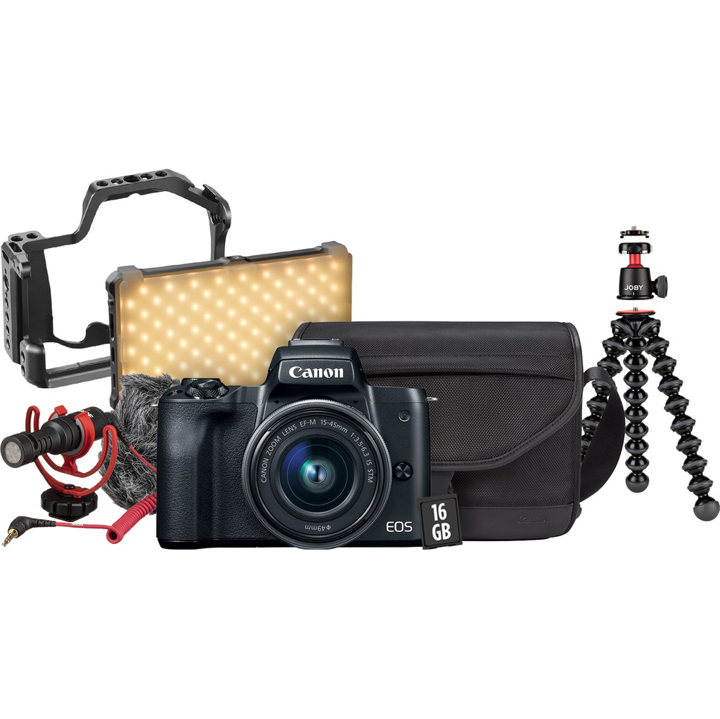 Canon EOS M50 Zwart Vlogkit bestellen